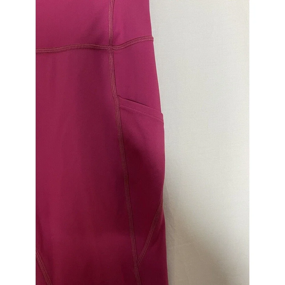 Peloton Move Mission Tulip Hem Logo Leggings Pink Size M